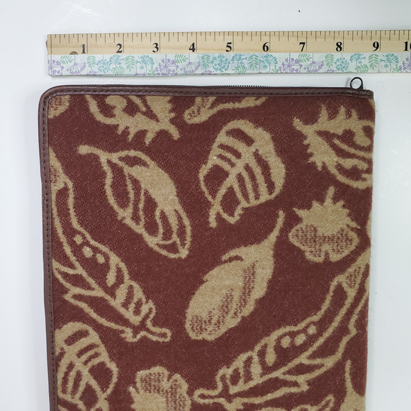 Pendleton Wool rust feather storm- Tablet Case portfolio tablet Cover 9.5x7.5 - Picture 9 of 11
